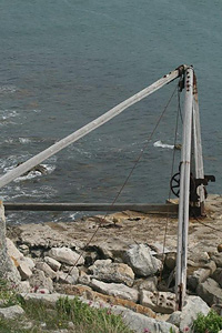 Crane at Durdle Pier