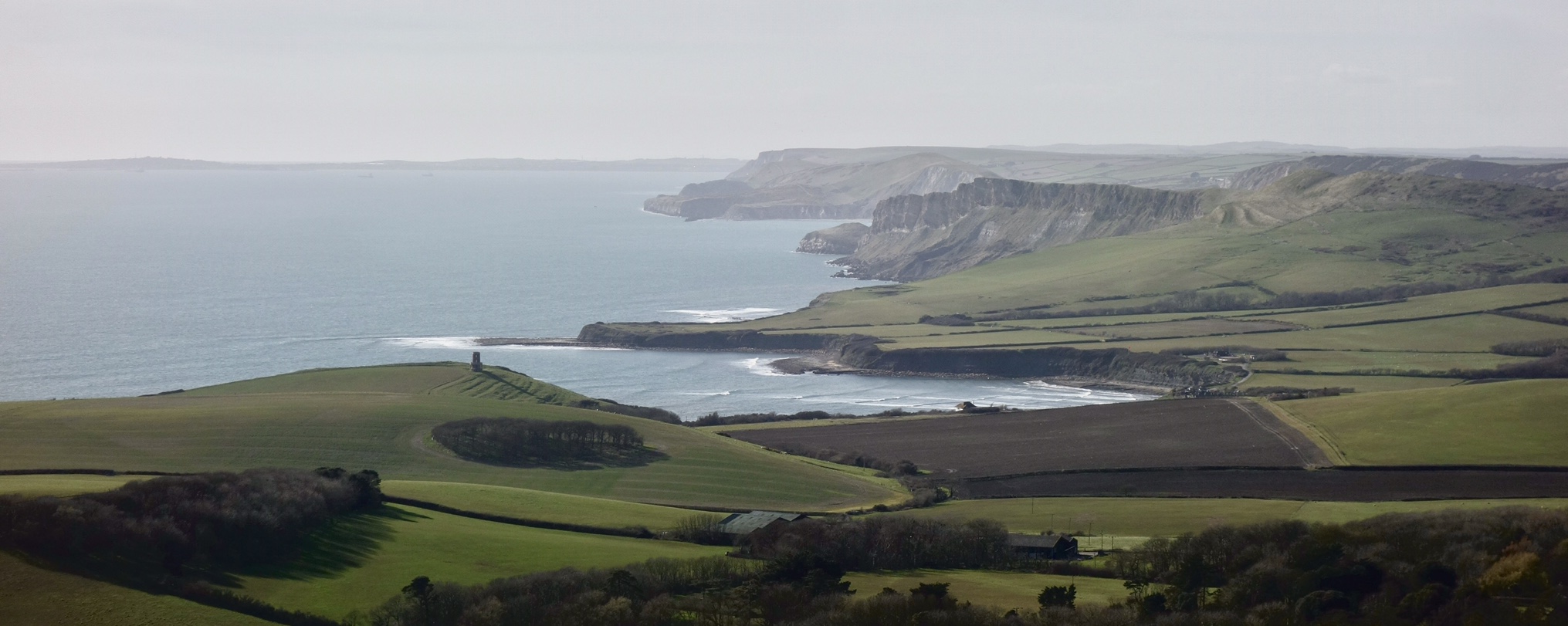 View west from Swyre Head